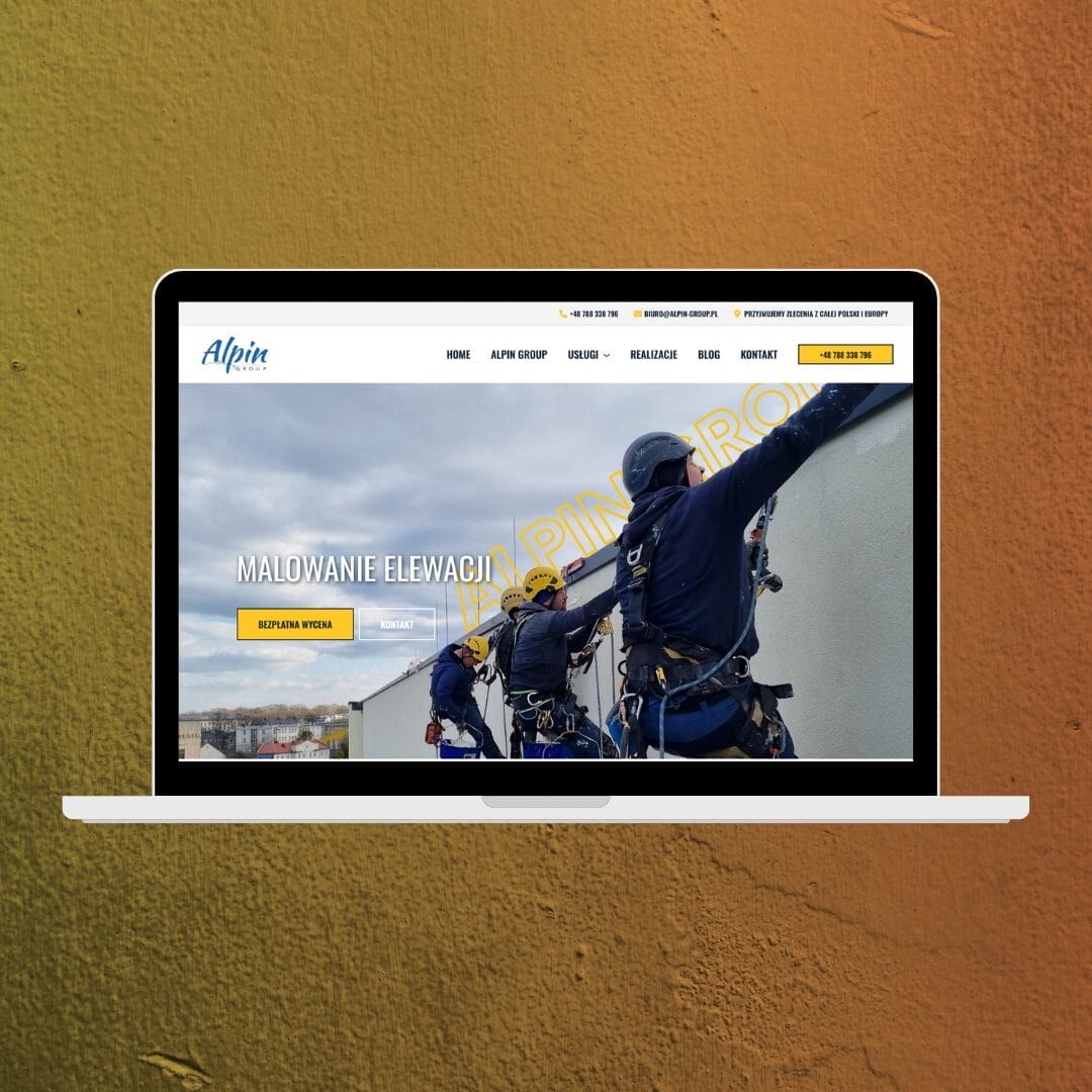 strona internetowa wykonana przez seospace - alpingroup.pl